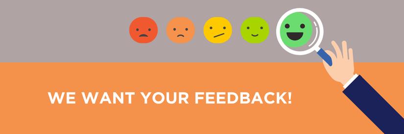 Share Your Feedback header image
