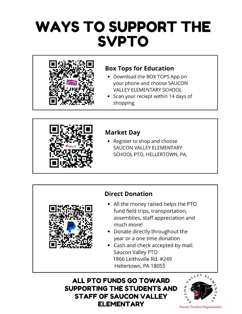 PTBoard Saucon Valley Elementary School PTO
